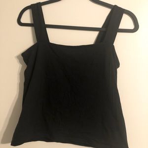Square neck outfit-making tank. Slightly cropped.